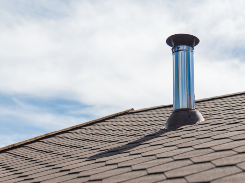 Furnace Vent on Rooftop