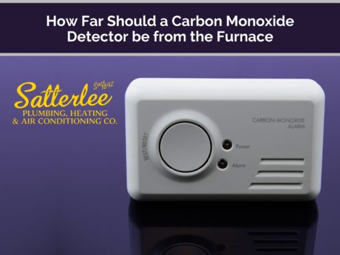 How far should carbon monoxide detector be from furnace